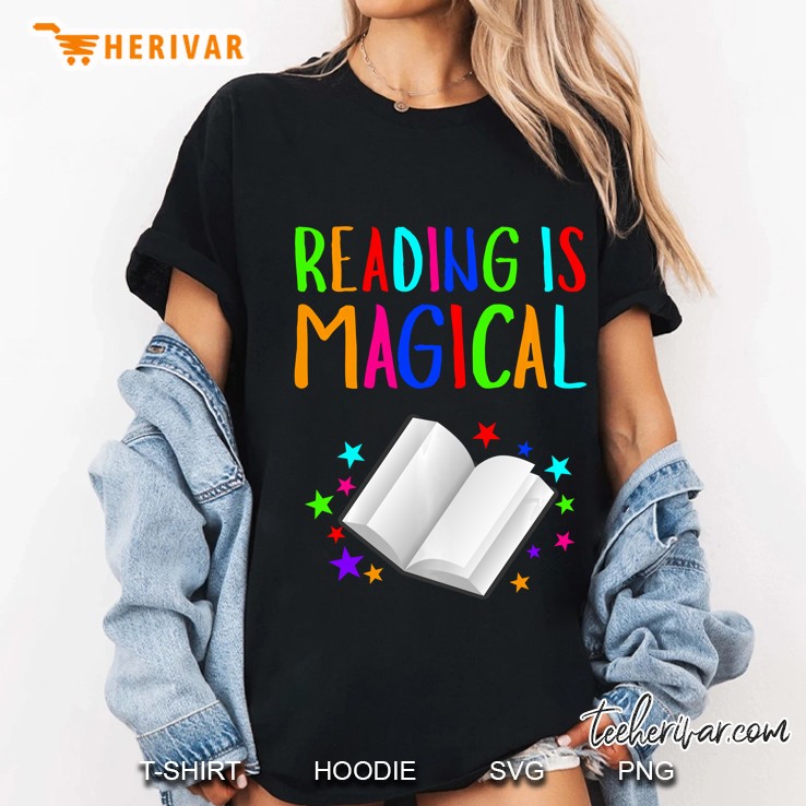 Reading Is Magical I Love To Read Book Lovers Ladies Tee