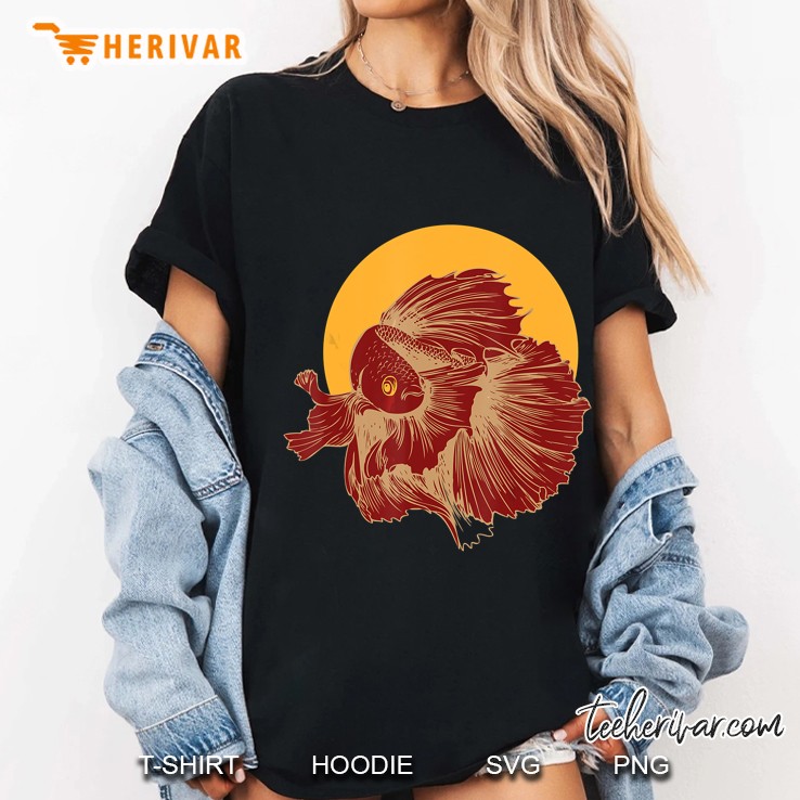 Splendens Retro I Siamese Fighting Fish Ladies Tee