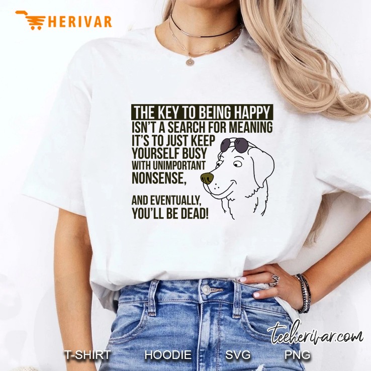 Mr Peanut Butter The Key To Being Happy Ladies Tee