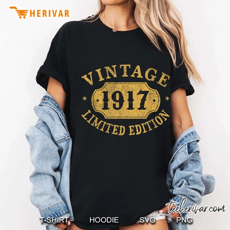 Vintage 1917 Limited Edition 103rd Birthday Ladies Tee