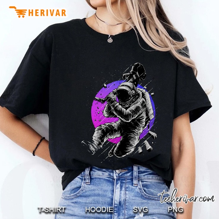 Astronaut With Guitar Ladies Tee
