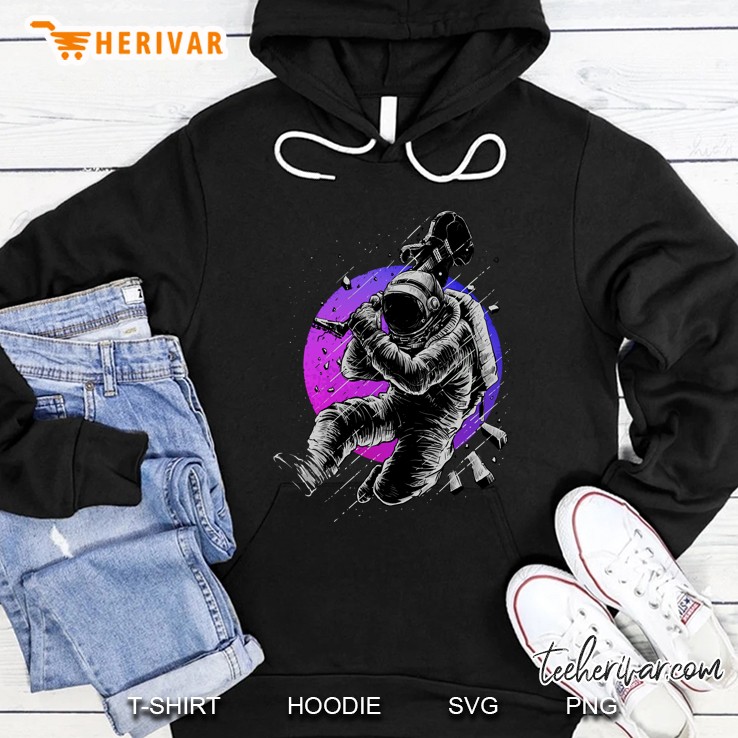 Astronaut With Guitar Hoodie