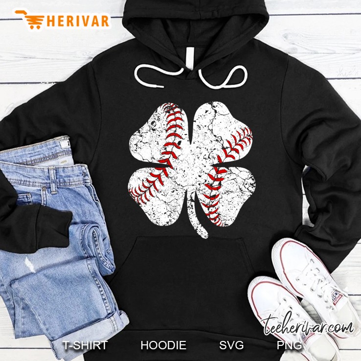 Baseball St Patricks Day Catcher Pitcher Shamrock Hoodie