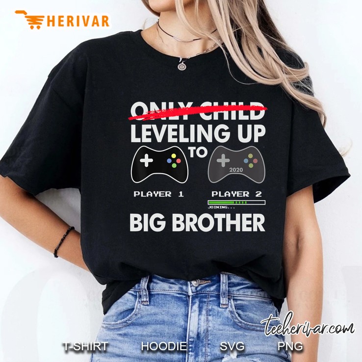 Leveling Up To Big Brother Game Controllers Version Ladies Tee