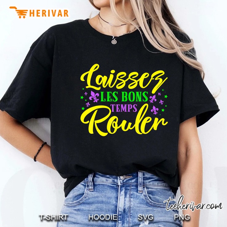 Laissez Les Bons Temps Rouler Mardi Gras Version Ladies Tee