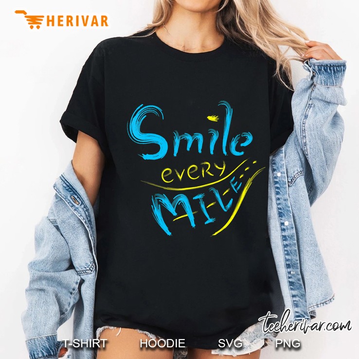 Smile Every Mile Runner Ladies Tee