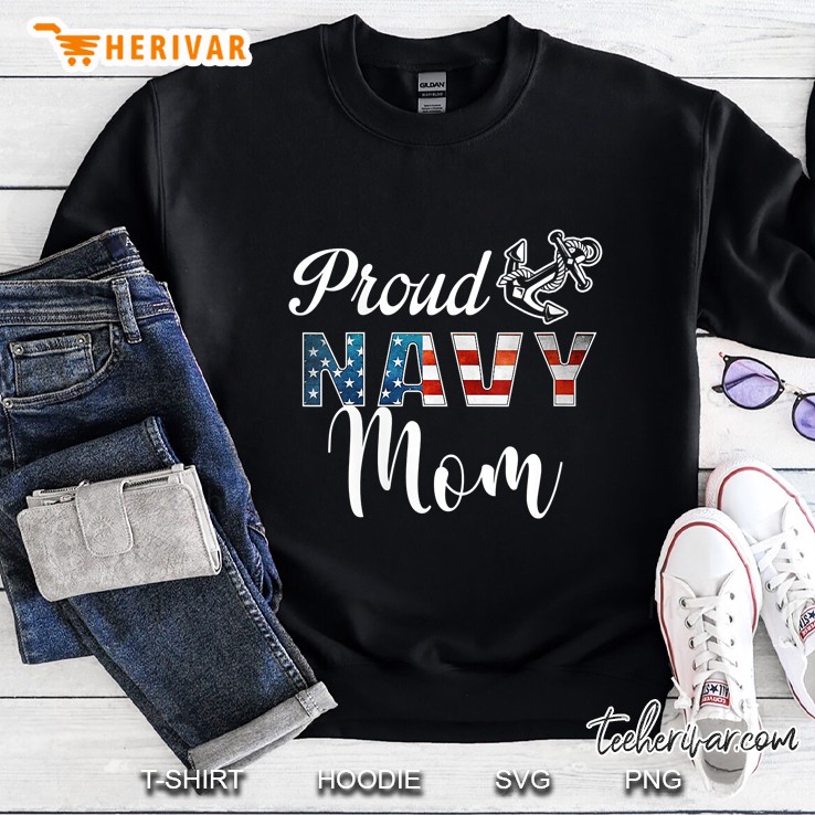 Proud Navy Mom Sweatshirt
