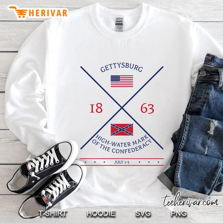 Gettysburg 1863 High-Water Mark Of The Confederacy Sweatshirt