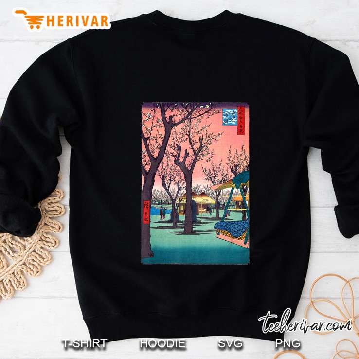 Japanese Cherry Blossom Japanese Woodblock Art Version Sweatshirt