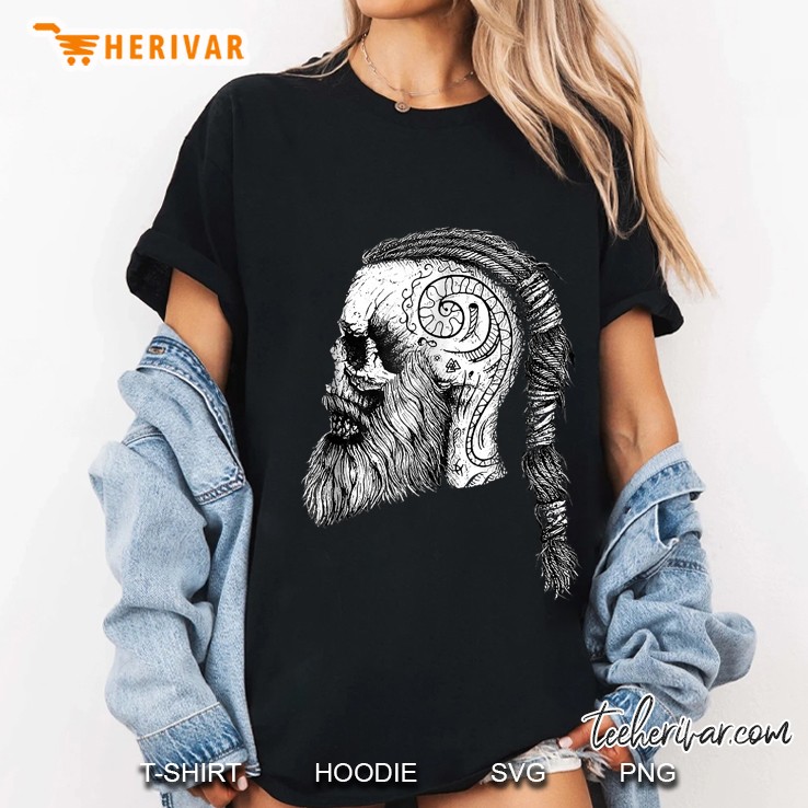 Ragnar Lodbrok Viking Ragnar Skull Ladies Tee
