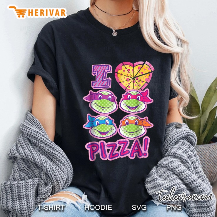 Teenage Mutant Ninja Turtles I Love Pizza Ladies Tee