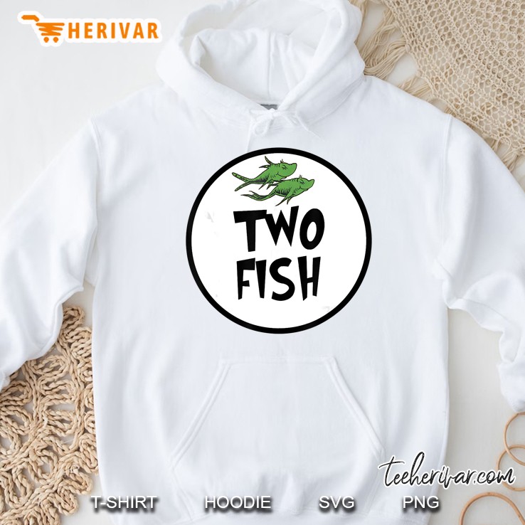 Cute Rhyming Two Fish Hoodie