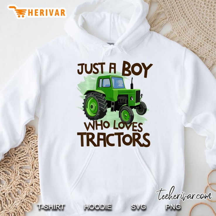 Just A Boy Who Loves Tractors Hoodie