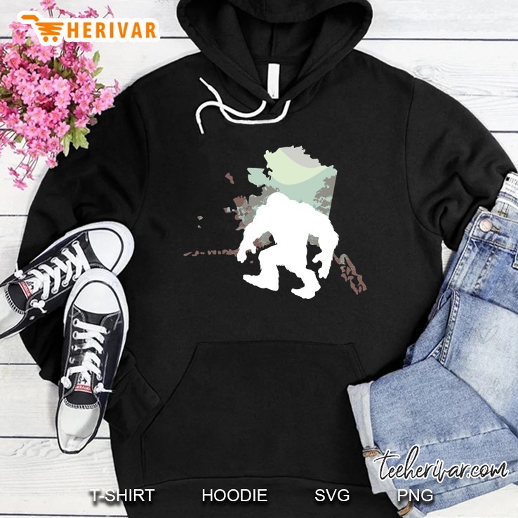 Alaska State Bigfoot Sasquatch Yeti Hunter Hoodie