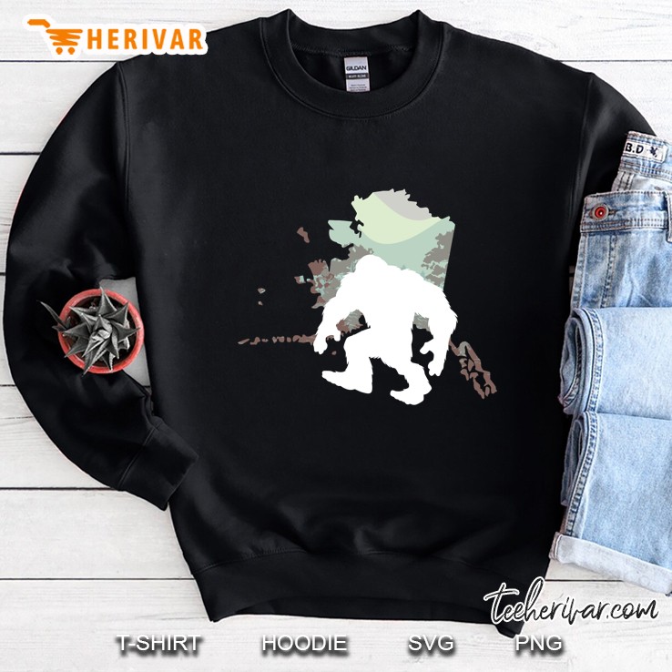 Alaska State Bigfoot Sasquatch Yeti Hunter Sweatshirt