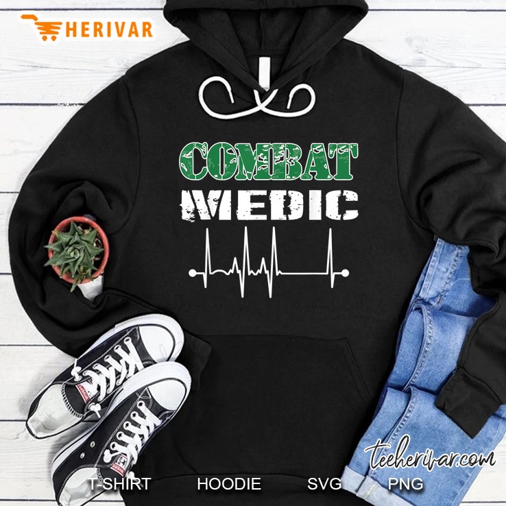 Combat Medic Heartbeat Version Hoodie