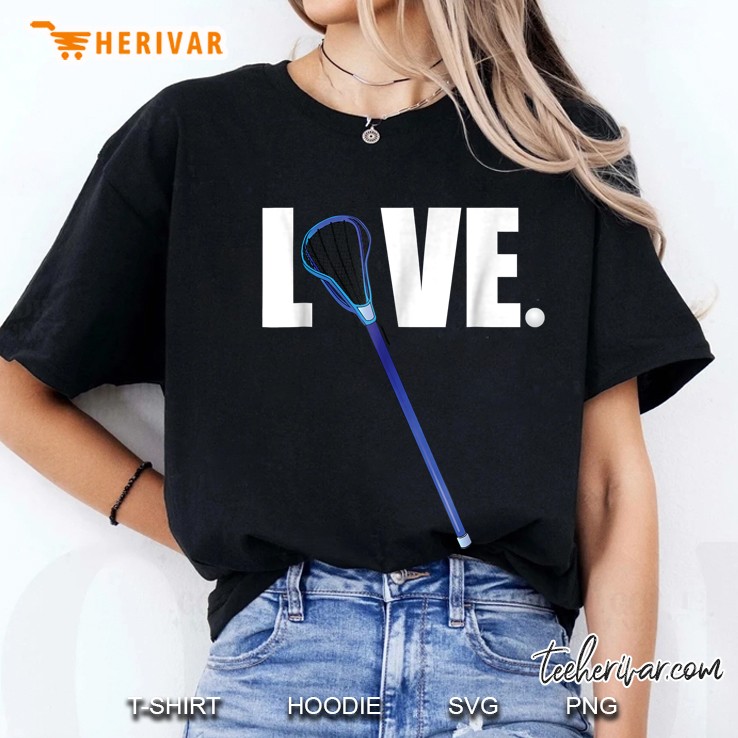 Love Lacrosse Stick Version Ladies Tee