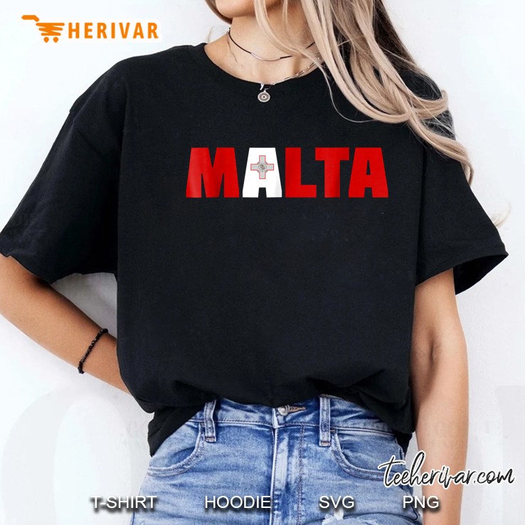 Malta Maltese Flag Version Ladies Tee