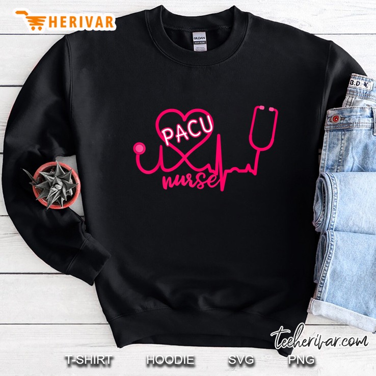 Pacu Nurse Stethoscope Heartbeat Sweatshirt