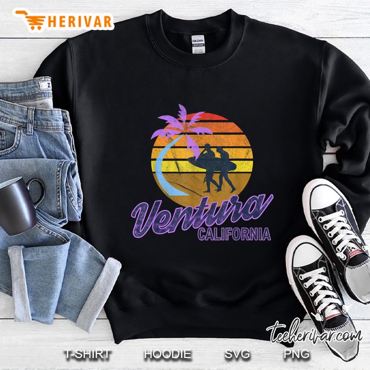 Ventura Beach California Retro Classic Surf Sweatshirt