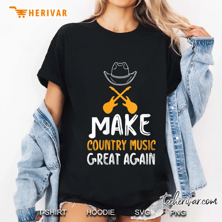 Make Country Music Great Again Guitar Version Ladies Tee