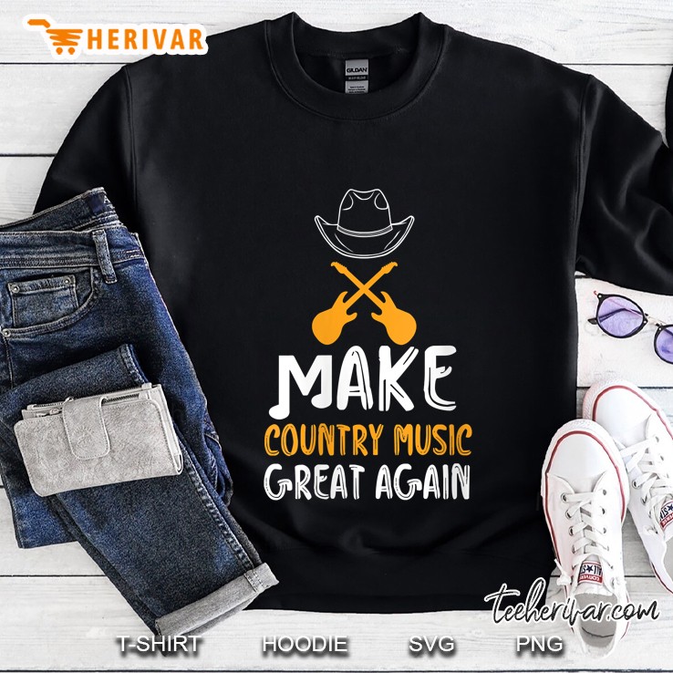 Make Country Music Great Again Guitar Version Sweatshirt