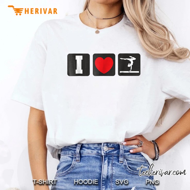 I Heart Gymnastics Ladies Tee