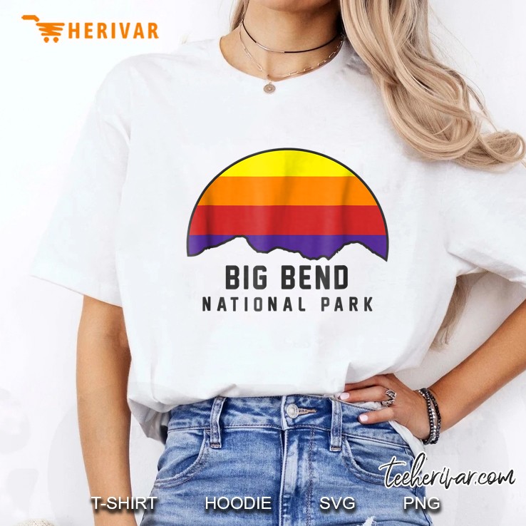 Big Bend National Park Sunset Vintage Version Ladies Tee