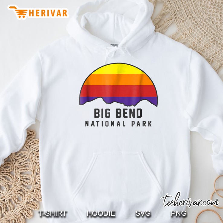 Big Bend National Park Sunset Vintage Version Hoodie