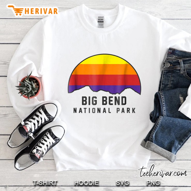 Big Bend National Park Sunset Vintage Version Sweatshirt
