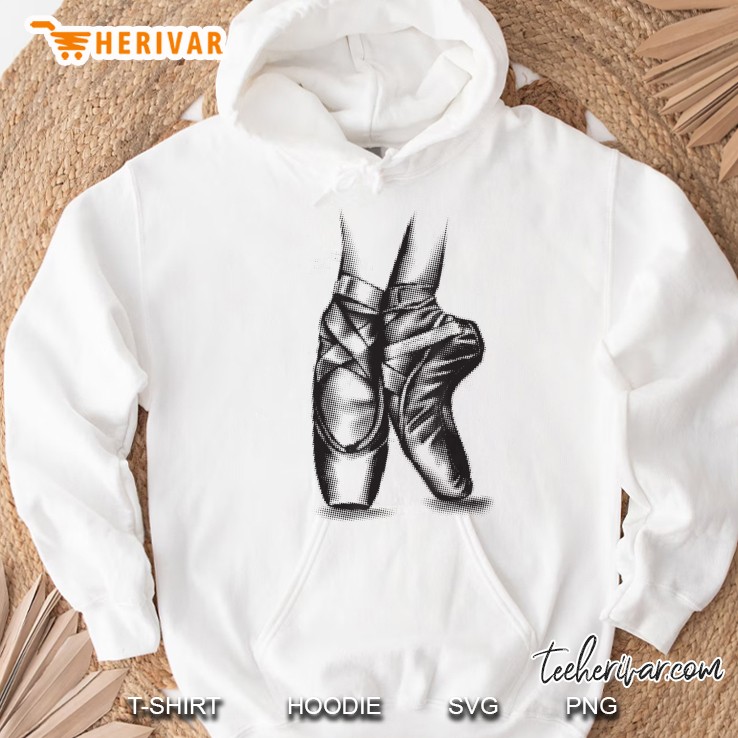 Ballerina Ballet Shoes Cool Toe Dancing Hoodie