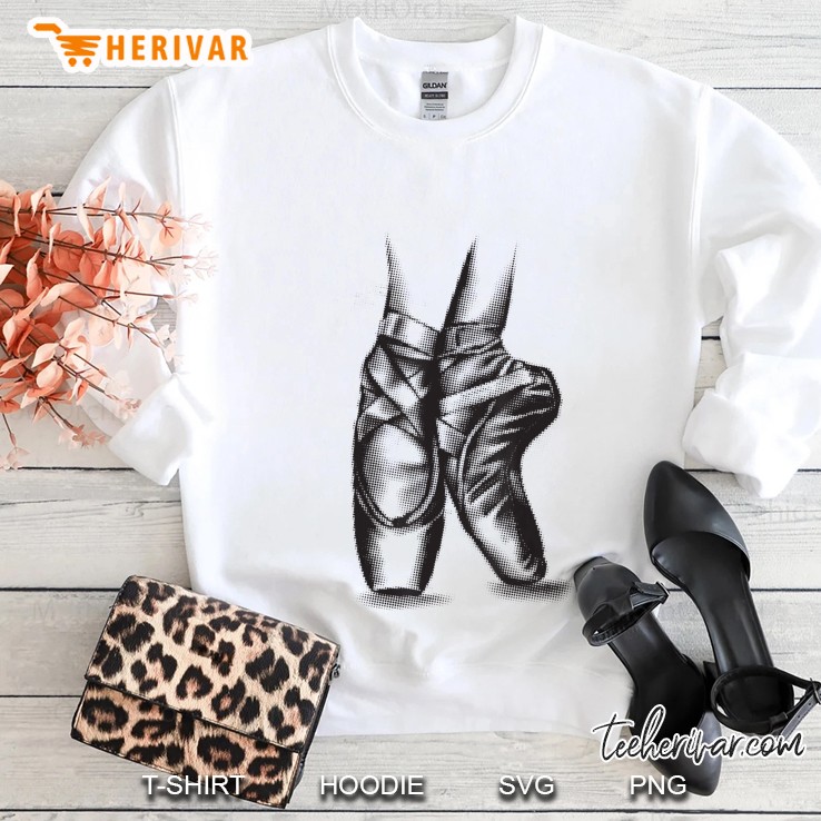 Ballerina Ballet Shoes Cool Toe Dancing Sweatshirt