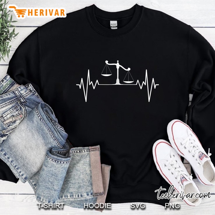 Balance Heartbeat Funny Lawyer Sweatshirt
