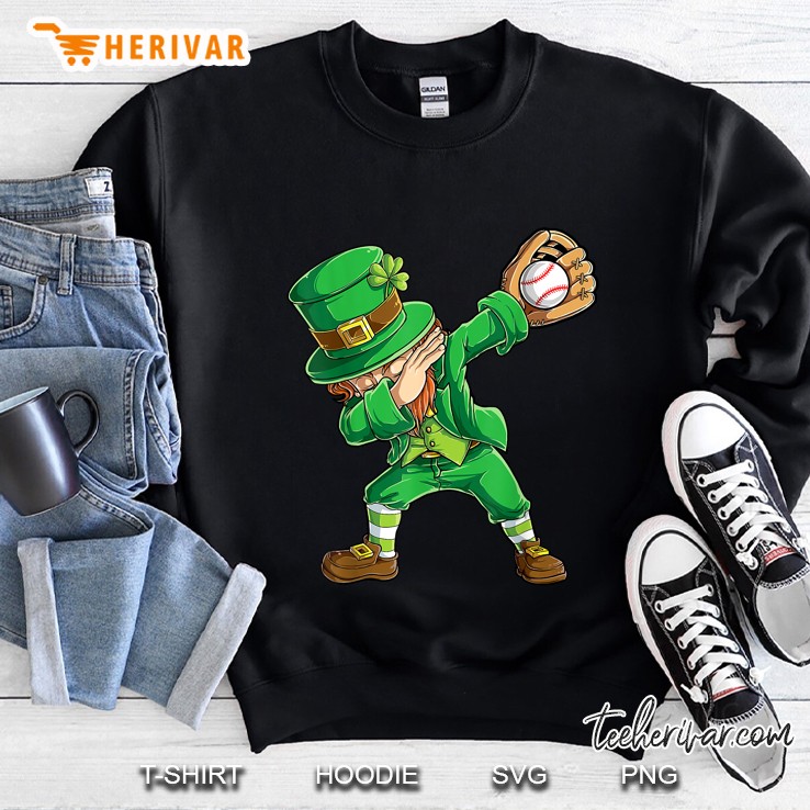 Dabbing Leprechaun Baseball Version Sweatshirt