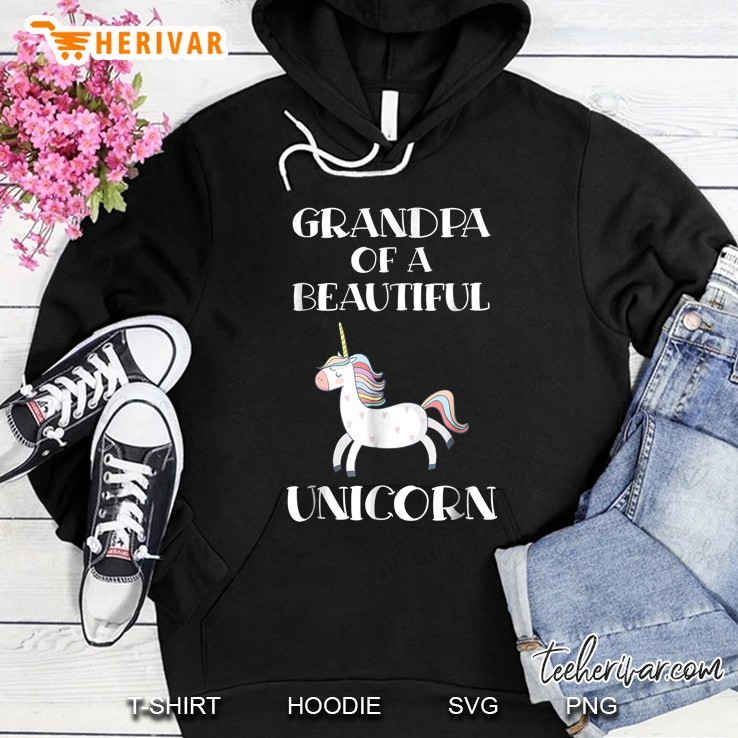 Grandpa Of A Beautiful Unicorn Hoodie