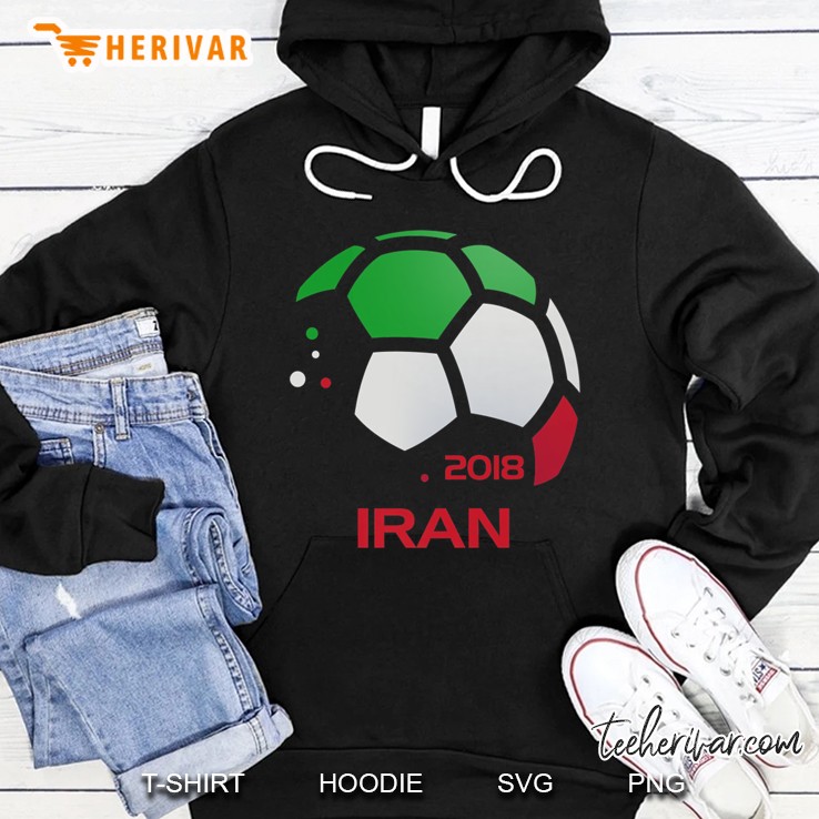 Iran 2018 Iranian Flag Soccer Ball Version Hoodie