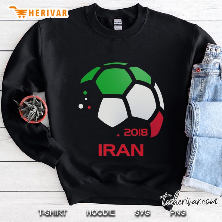 Iran 2018 Iranian Flag Soccer Ball Version Sweatshirt