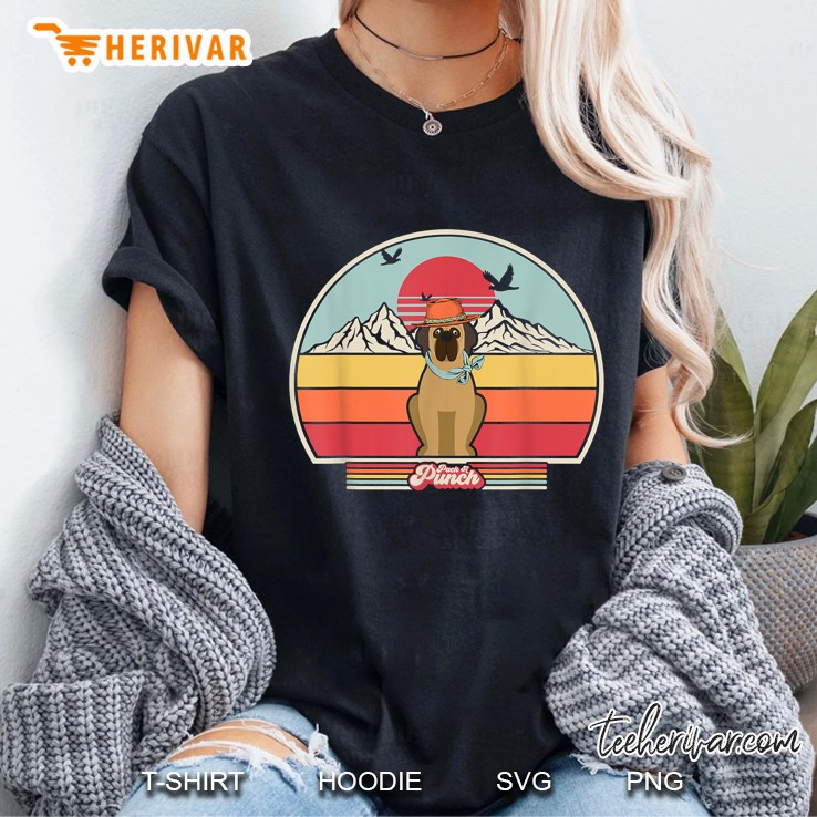 Pack A Punch Mastiff Sunset Vintage Version Ladies Tee