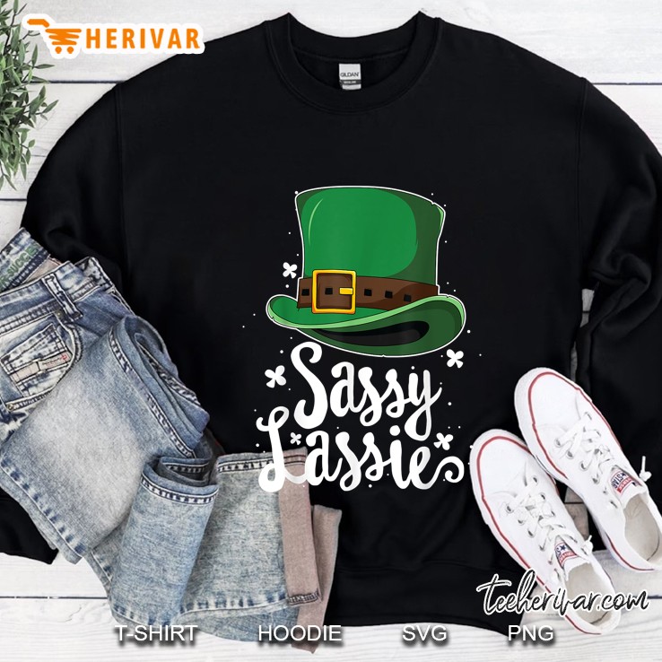 Sassy Lassie Leprechaun Hat Version Sweatshirt