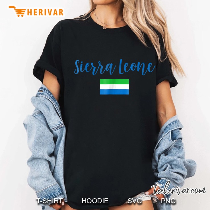 Sierra Leone Sierra Leone Flag Version Ladies Tee