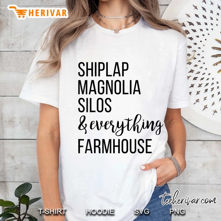 Shiplap Magnolia Silos & Everything Farmhouse Ladies Tee