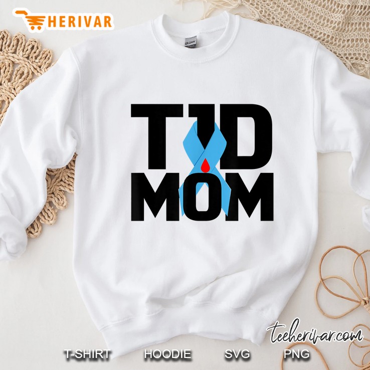T1D Mom Type 1 Diabetes White Version Sweatshirt