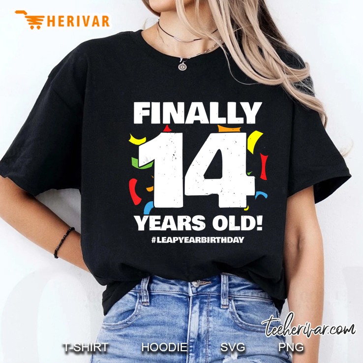 Finally 14 Years Old Leap Year Birthday Ladies Tee