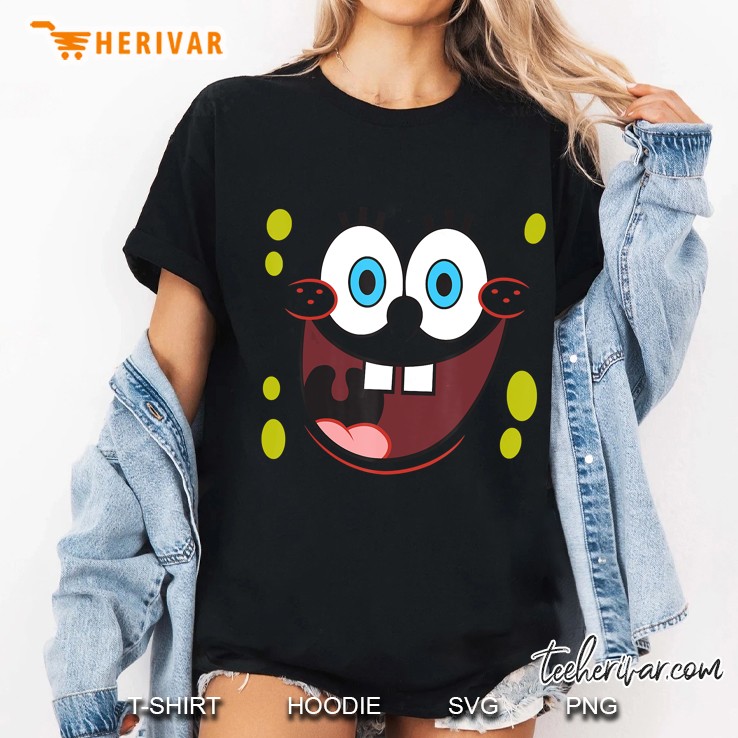 Spongebob Squarepants Bright Eyed Smiling Face Ladies Tee