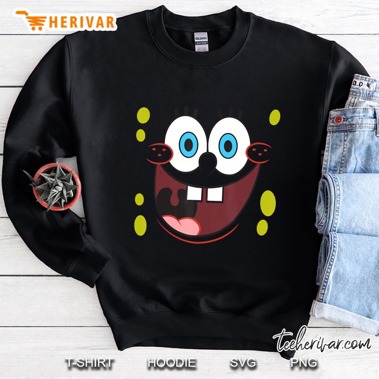 Spongebob Squarepants Bright Eyed Smiling Face Sweatshirt