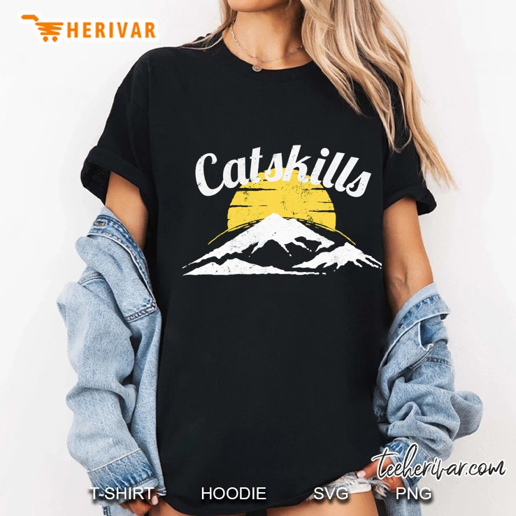 Catskills Sunset Mountain Version Ladies Tee