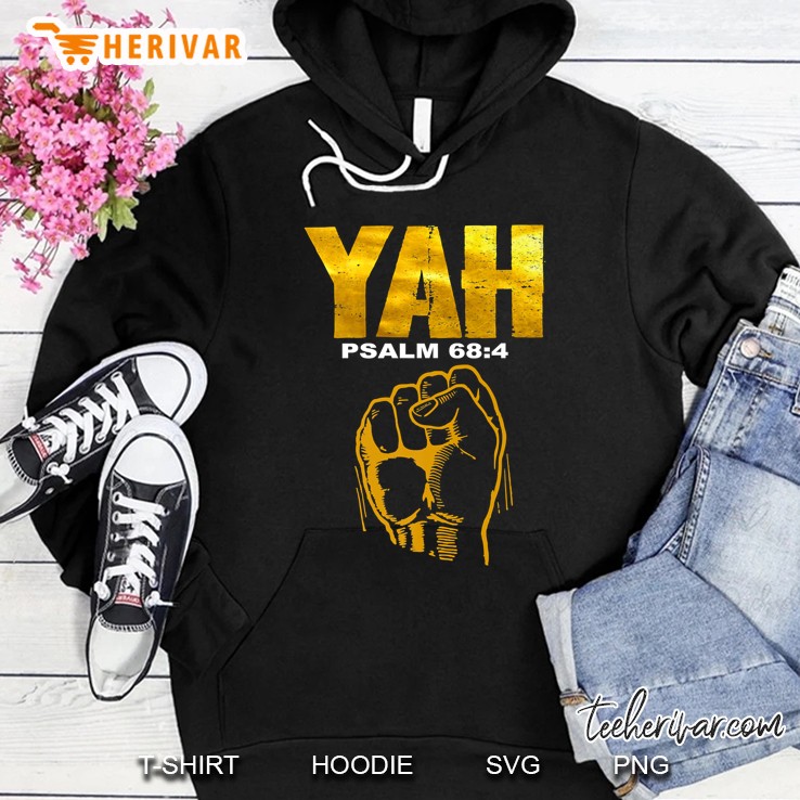 Yah Psalm 68 4 Gold Holding Hand Version Hoodie