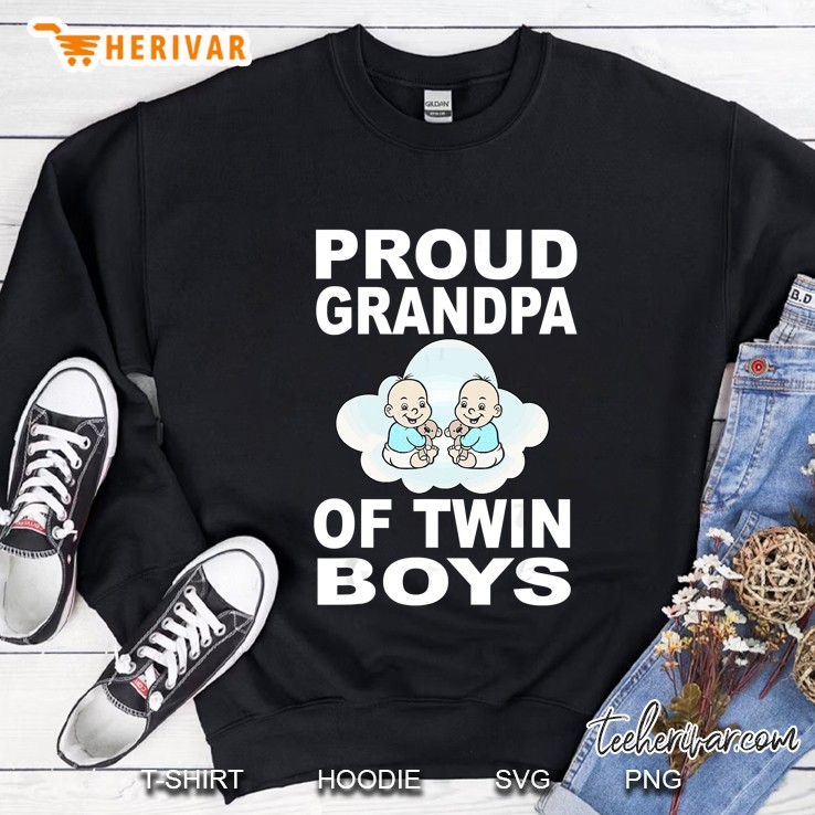 Proud Grandpa Of Twin Boys Sweatshirt
