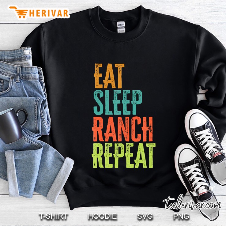 Eat Sleep Ranch Repeat Vintage Version Sweatshirt