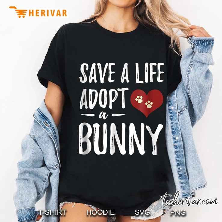 Save A Life Adopt A Bunny Ladies Tee